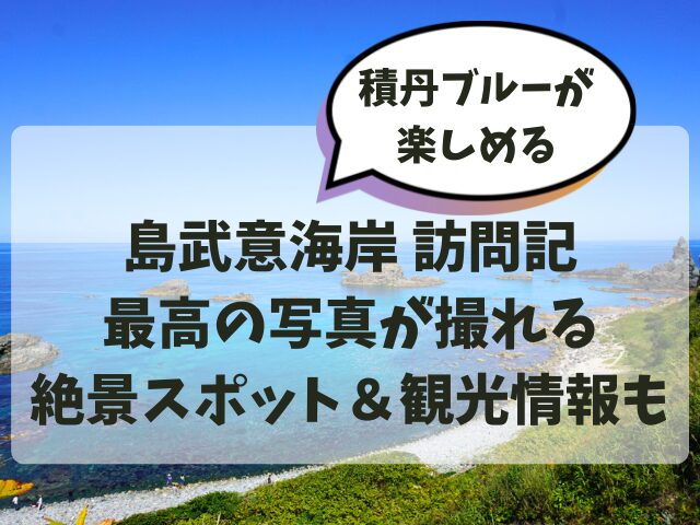 島武意海岸、訪問記