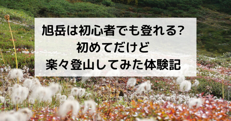 旭岳は初心者でも登れる 初めてだけど 楽々登山してみた体験記