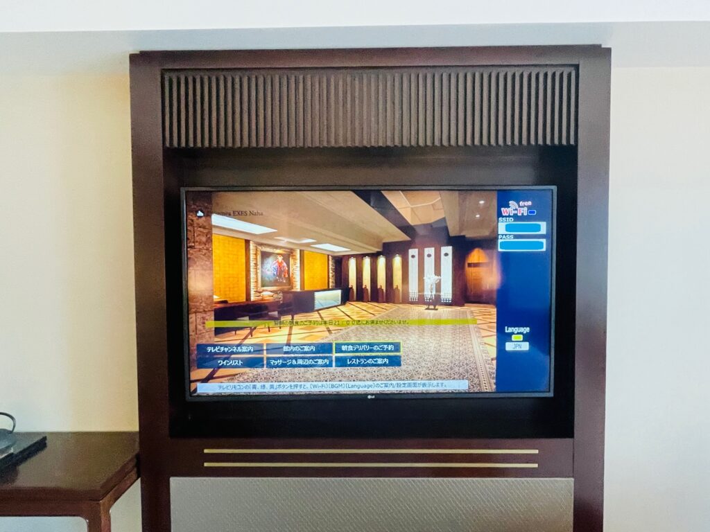 沖縄かりゆしリゾートEXES那覇_テレビ