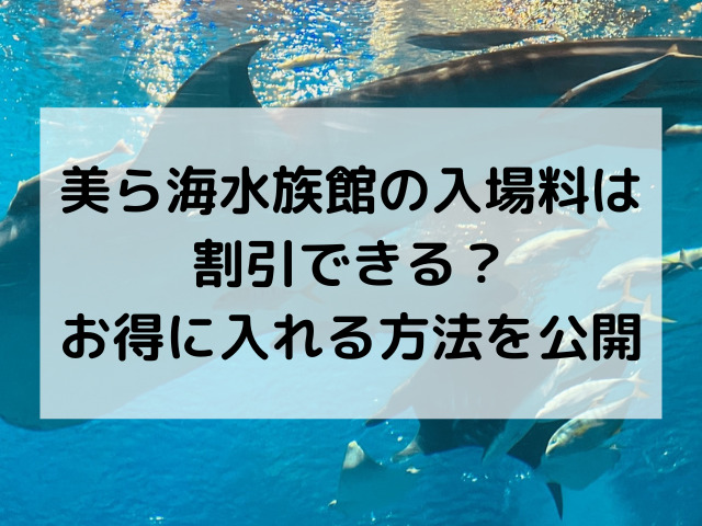 美ら海水族館、入場料、割引