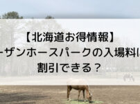 【北海道お得情報】 ノーザンホースパークの入場料は？ 割引できる？