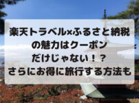 楽天トラベル×ふるさと納税 の魅力はクーポン だけじゃない！？ さらにお得に旅行する方法も