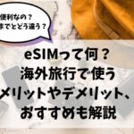 eSIM、海外旅行