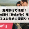 海外旅行で活躍！ eSIM【Holafly】を 口コミ含めて深掘り！