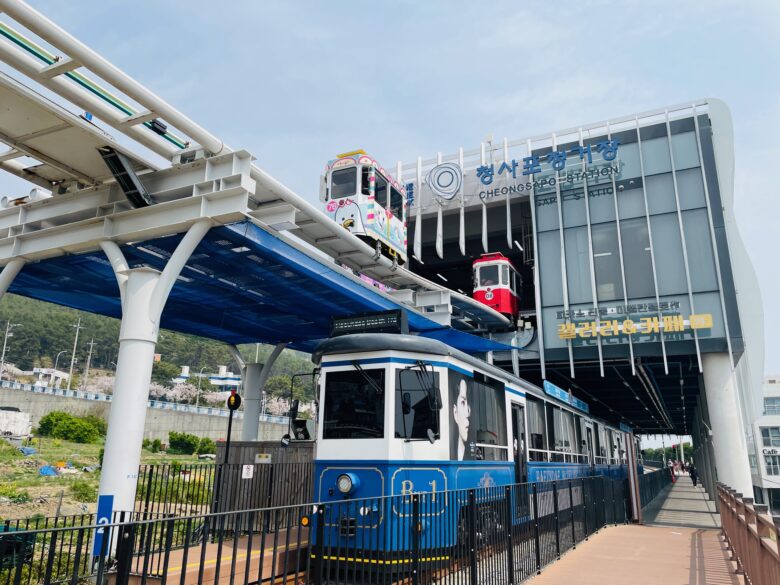 釜山_海雲台ブルーラインパークビーチ列車