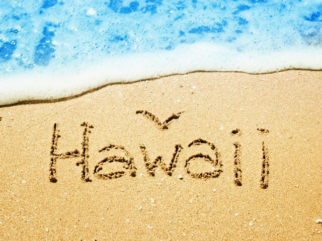 ハワイの砂浜