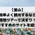 【釜山】 効率よく観光するなら 現地ツアーで決まり！ おすすめのサイトを紹介