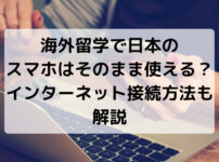海外留学で日本の スマホはそのまま使える？インターネット接続方法も解説