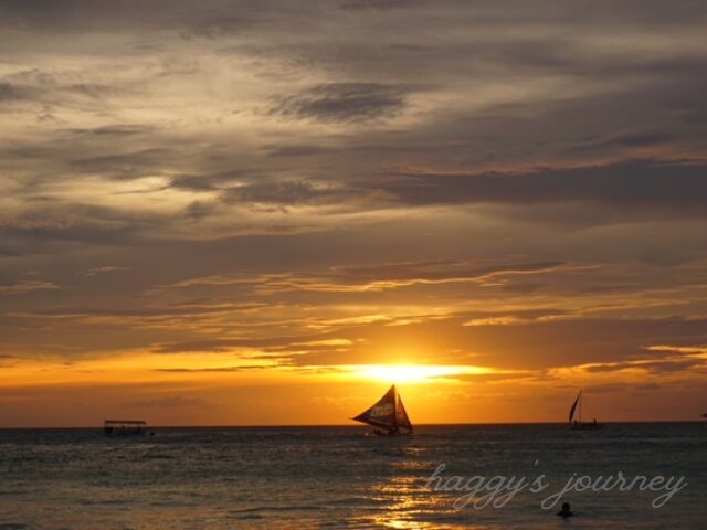 ボラカイ島、夕陽