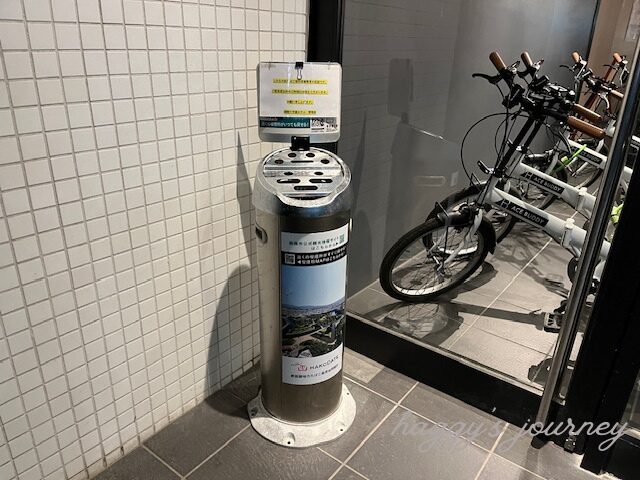 函館十字屋ホテル、喫煙所