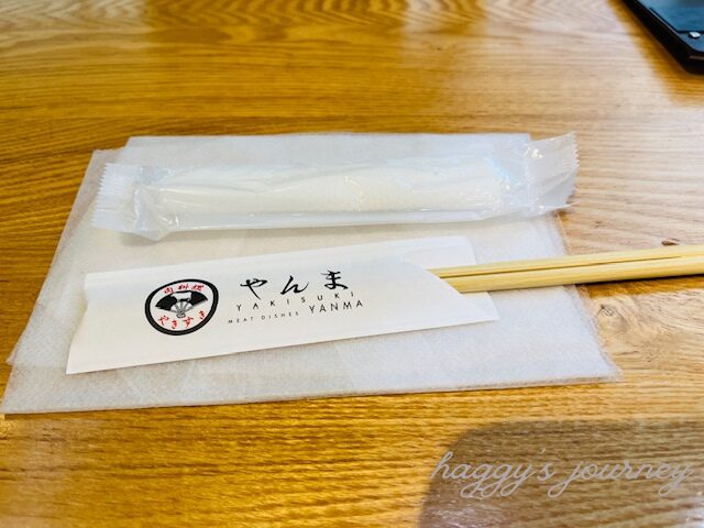 やんま、紙エプロン