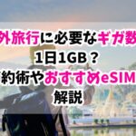 海外 旅行 ギガ 数