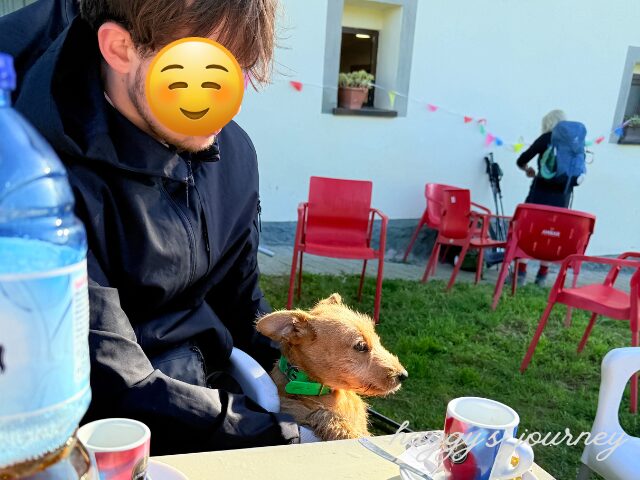 スペイン巡礼、朝カフェ