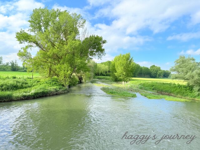 ブルゴスを越えたところにある自然が美しい景色