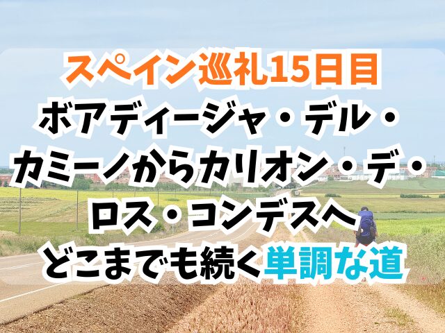 スペイン巡礼、カリオン・デ・ロス・コンデス