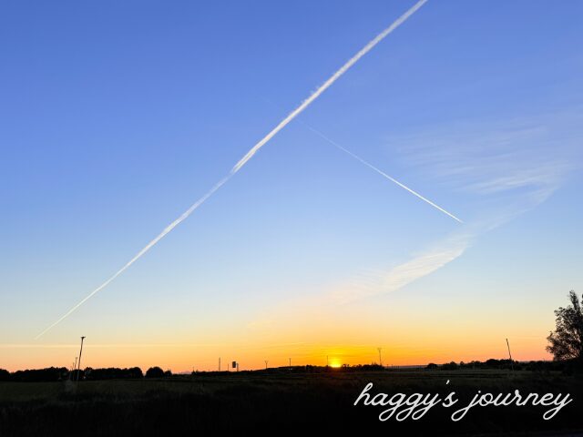 スペイン巡礼、飛行機雲