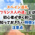 スペイン巡礼、フランス人の道、特徴、注意点