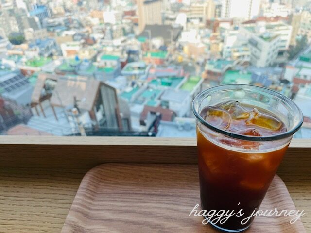 釜山、イバグキルのカフェ