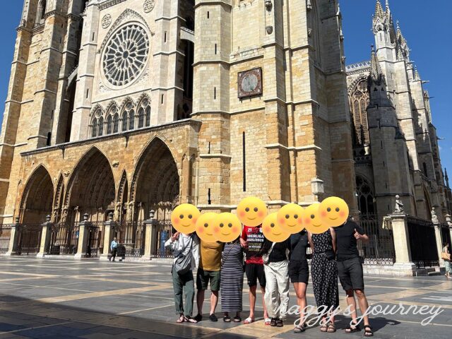 スペイン巡礼、レオン、集合写真