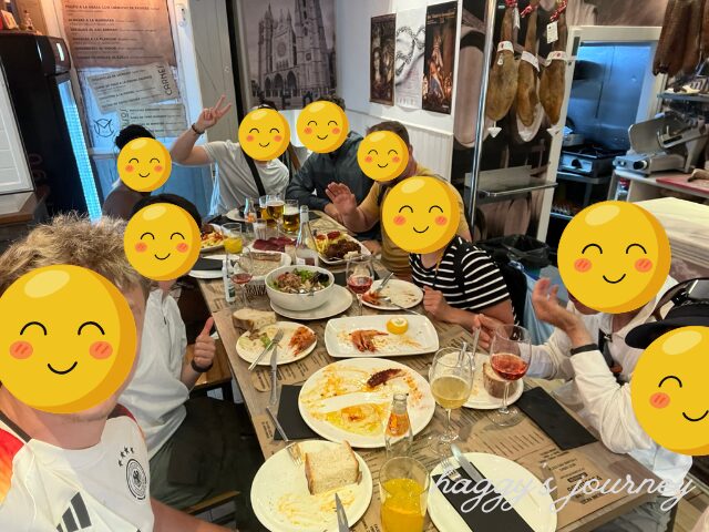 スペイン巡礼仲間とディナー