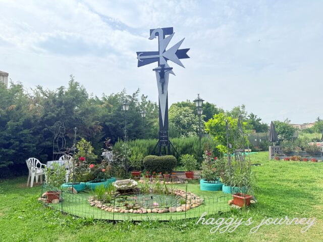 オスピタル・デ・オルビゴ、アルベルゲ、庭