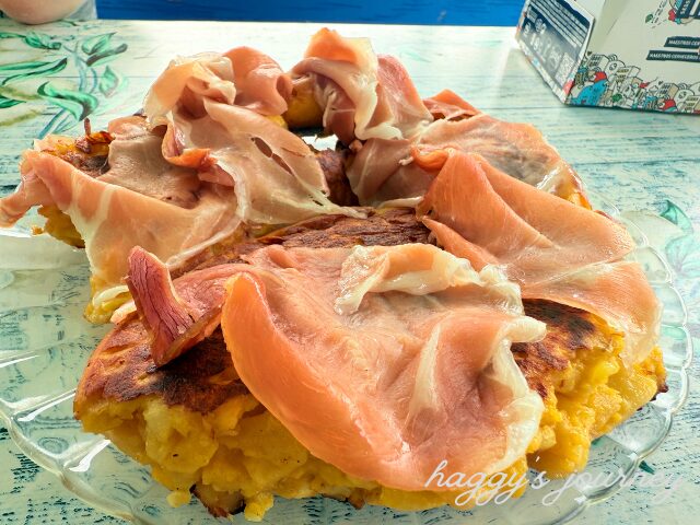 スペイン巡礼、友達の手料理、トルティージャ