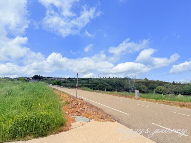 フォンセバドン、アルベルゲへつづく上り坂