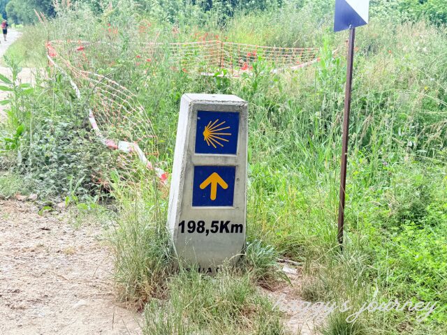 サンティアゴ・デ・コンポステーラまで200kmを切った