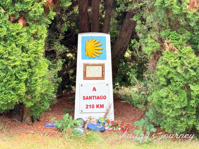 サンティアゴ・デ・コンポステーラまであと210km