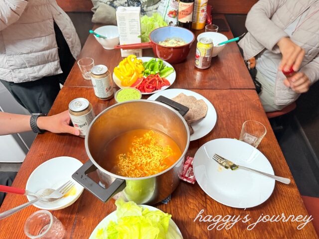 辛ラーメン、ディナー
