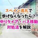 スペイン巡礼、歩けない