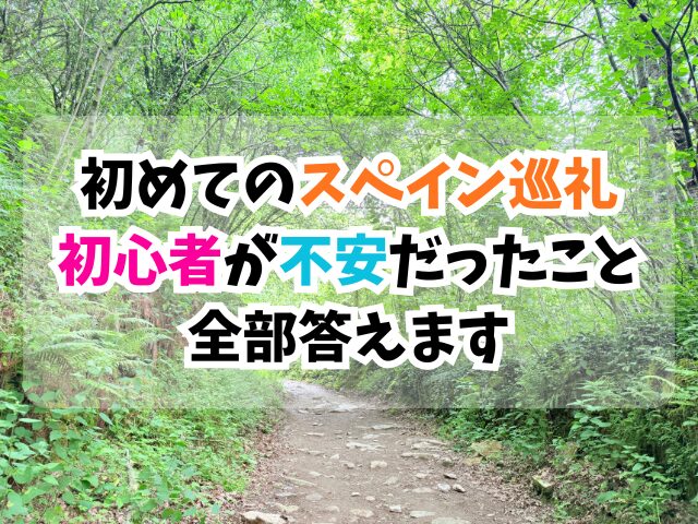 初めて、スペイン巡礼、不安