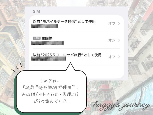 iPhone、モバイル通信画面