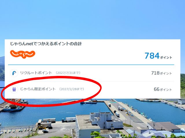 じゃらん限定ポイント